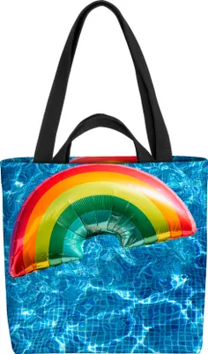 Produktbild von VOID Regenbogen Schwimmbad Tasche 33x33x14cm,15l Einkaufs-Beutel Shopper Einkaufs-Tasche Bag