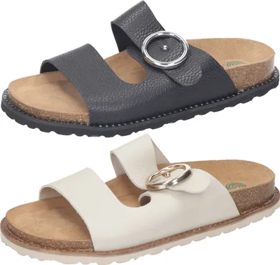 Produktbild von Dr. Brinkmann Damen Clogs Pantoletten Riemen Schnallen 700122, Größe:38 EU, Farbe:Schwarz