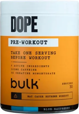Produktbild von Bulk Dope Pre-Workout (30 serv) Blue Raspberry - Pre-Workout - Pre-Workout Booster