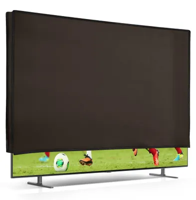 Produktbild von kwmobile 85" TV Abdeckung Indoor - Fernseher Hülle Bildschirmschutz Abdeckung - TV Bildschirm Staubschutzhülle - Fernsehabdeckung - Dunkelgrau
