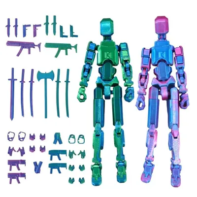 Produktbild von T13 Titan Nova13 Actionfigur Dummy 3D Titans Mehrgelenkfiguren Roboter DIY Set