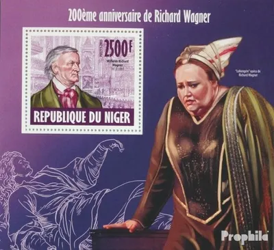 Produktbild von Briefmarken Niger 2013 Mi Block 234 (kompl. Ausg.) postfrisch Richard Wagner
