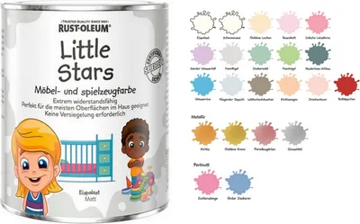 Produktbild von Little Stars Spielzeugfarbe Möbelfarbe 0,75L Rust Oleum Zuckerstange perlmutt