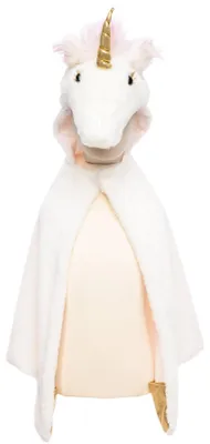 Immagine prodotto di Incantevole mantello unicorno in peluche per bambini di 4-6 anni circa