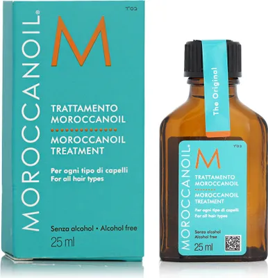 Zdjęcie produktu dla Moroccanoil Treatment Original, Olejek do włosów, 25 ml, Kobiety, Do wszystkich włosów, Odżywianie, Świecący, Wygładzający, Olej arganowy