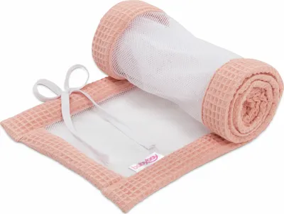 Produktbild von babybay Nestchen Mesh-Waffelpiqué passend für Modell Maxi, Boxspring, Comfort und Comfort Plus, apricot rosé