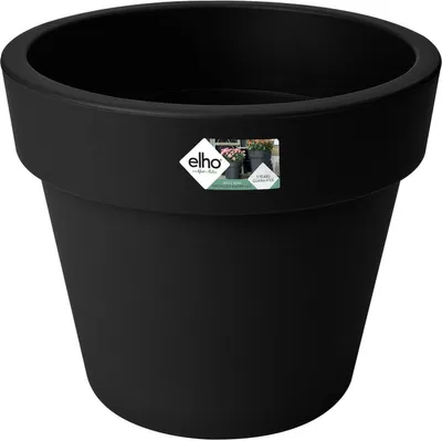 Produktbild von Elho Blumentopf Rund Schwarz - Außentopf - ø40x34 cm