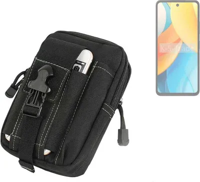 Produktbild von K-S-Trade Gürtel Tasche kompatibel mit ZTE Axon 60 Lite Gürteltasche Holster Schutz Hülle Handy Hülle Smartphone outdoor Handy-Hülle schwarz