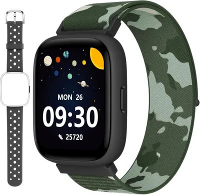 Produktbild von BIGGERFIVE Kinder Smartwatch mit Pulsmesser 80 Sportmodi 1.8" Touchscreen Schlafmonitor Spiele Fitness Tracker für Jungen & Mädchen
