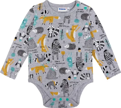 Produktbild von Baby Jungen Body Forest  - Graumeliert - 62
