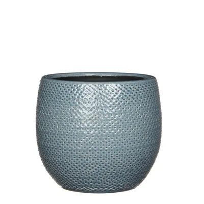 Produktbild von Gabriel Topf rund blau - h16xd18cm