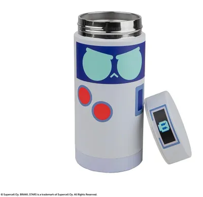 Produktbild von Brawl Stars 8-Bit Trinkflasche - Isolierte Edelstahlflasche (350 ml)