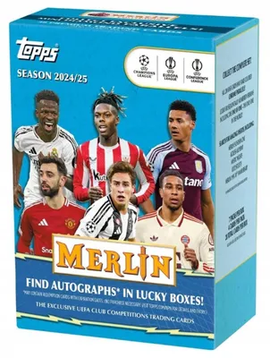 Obrázok produktu pre Topps MERLIN UEFA Club Competitions Value Box 2024/25 Football Cards