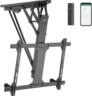 Produktbild von Maclean elektrische Deckenhalterung für TV, TUYA-Unterstützung, max VESA 600x400, für schräge Wände, Fernbedienung, 32"-70", 35kg, MC-880T