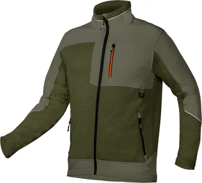 Produktbild von NEO TOOLS Herren Jacke mit durchgehendem Reißverschluss | Zip Pullover Sweater Olivgrüne | Sweatshirts Reißverschluss | Gr. S-3XL