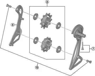 Image de Vis de galet de dérailleur SHIMANO pour RD-R9150 - compatible avec...