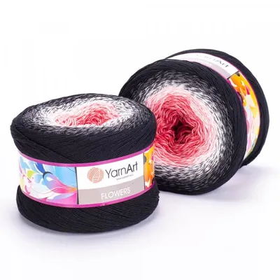 Produktbild von Yarn Art Flowers 260 Grey Pink Strickgarn
