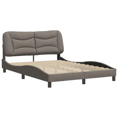 Produktbild von Bettgestell ohne Matratze "Hvar" Taupe 140x200 cm Stoff