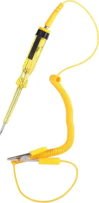 Image de Circuit de test pour véhicules automobiles - Testeur de tension des ampoules 6 V, 12 V, 24 V, broche jaune-jaune-jaune