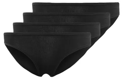 Produktbild von SKINY Damen Rio-Slips, 4er Pack - Advantage Baumwolle Stretch, Bikini Briefs, Baumwoll-Stretch Schwarz M