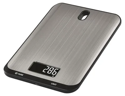 Imagen del producto de EMOS, báscula digital de cocina, color plateado, modelo EV026