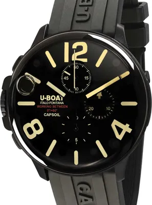 Immagine prodotto di Orologio da uomo U-Boat 8109/E Capsoil Chronograph DLC, 45 mm, resistente all'acqua fino a 10 ATM