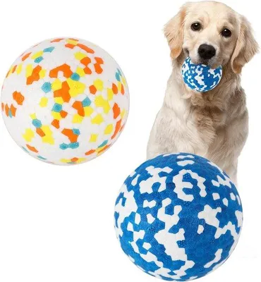 Immagine prodotto di Due palline per cani indistruttibili e resistenti ai salti, giocattoli interattivi