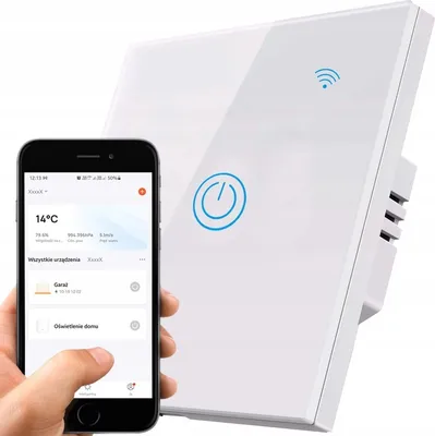 Obrázek produktu pro Jednodotykový vypínač Wi-Fi bílý