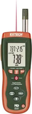 Produktbild von Extech HD-500 Luftfeuchtemessgerät (Hygrometer) 0 % rF 100 % rF Taupunkt-/Schimmelwarnanzeige (HD500)