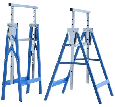 Zdjęcie produktu dla Stelaż do rusztowania, wysoka nośność, regulowana wysokość, wymiary: 68x58x80-130 cm