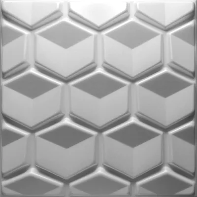 Immagine prodotto di DECCART | Pannelli 3D per pareti e soffitti | MIELE | SET 48x 50x50cm | 12 m² | Soffitti decorativi in schiuma di Casetone | Bianco