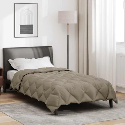 Produktbild von "Schlussverkauf" Winterbettdecke Extra weich - Antiallergisch - Hellgrau 200x135 cm Mikrofaser C6405