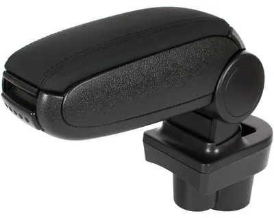 Für Skoda Rapid NH + Spaceback 2012-2019 Mittelarmlehne KLAPPBAR Leder Schwarz in der Farbe Schwarz von GOLDCAR