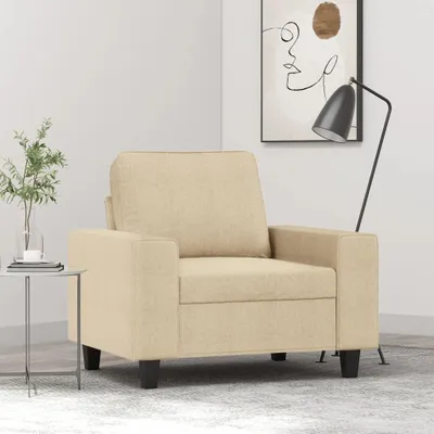 Zdjęcie produktu dla Kremowe fotele tapicerowane tkaniną, szerokość siedziska 60 cm