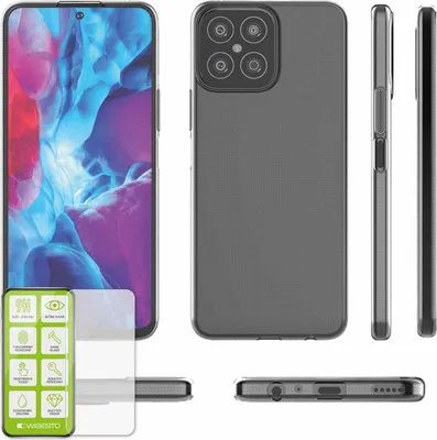 Obrázok produktu pre Pre Honor X8 Silikónové puzdro + H9 Glass Mobile Phone Case Cover Case Protection