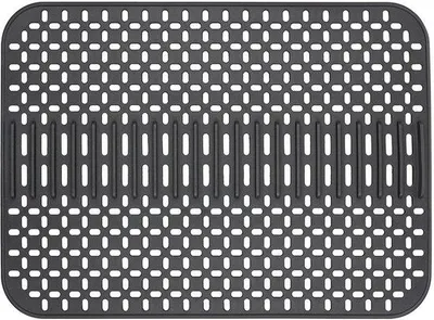 Obrázok produktu pre Ibenzoa® Silikónová odkvapkávacia podložka, 43 x 32 cm, odolná voči teplote až 230 °C, protišmyková, sivá – odkvapkávacia a tepelne odolná podložka do kuchyne