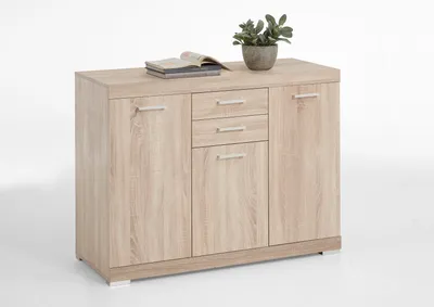 Produktbild von Kombikommode >BRISTOL 3 XL< in Eiche Nachbildung - 120x89,9x49,9cm (BxHxT)