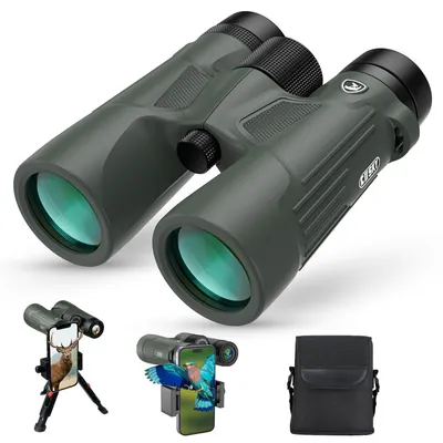 Produktbild von Fernglas Fernrohr Feldstecher - 10x42 - BAK4-Prisma - Wasserdicht - Für Erwachsene