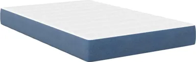 Zdjęcie produktu dla vidaXL Materac do łóżka z materacem niebieski 120 x 200 cm tkanina