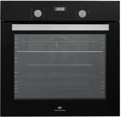 Image de Four à catalyse intégré - chaleur pulsée - CONTINENTAL EDISON - F80CBIX - noir et inox - L59,5 x H59,6 x P 54,68 cm