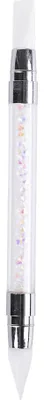 Produktbild von 1 stš¹ck Strass Griff Relief Nail art Stift Silikon Nagel Carving Pinsel Glitter Picker Nagel Pinsel Pulver Picking Tools