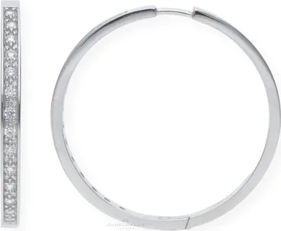 Produktbild von JuwelmaLux große Creolen 925 Silber Zirkonia JL10-06-1195