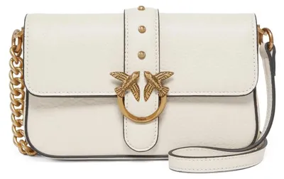 Image de Pinko Sac Rabat Love One Slouchy Baby Bottalat Blanc
