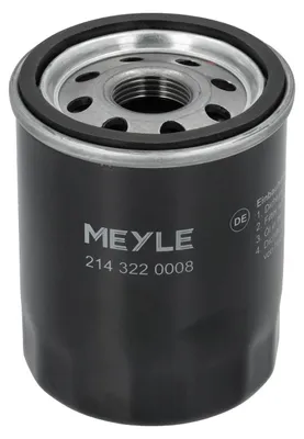 Produktbild von Ölfilter MEYLE 214 322 0008 Anschraubfilter für FIAT PANDA (169) 500 (312) GRANDE PUNTO (199) für HYUNDAI i10 (PA)