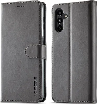 Image de Étui pour Samsung Galaxy A05S étui en cuir avec fermeture magnétique et support, étui de protection Gris
