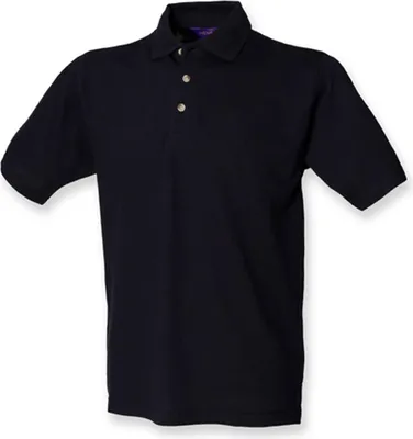 Immagine prodotto di Henbury H100 | Polo classica in cotone piqué da uomo - Colore: Navy - Taglia: XXL