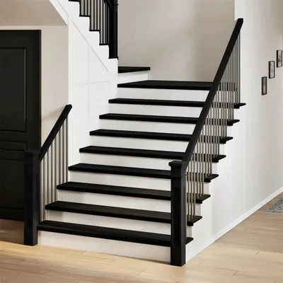 Produktbild von "im Angebot" Treppenstufen 20 Stk. Dunkelbraun 120x25x2 cm Massivholz Eiche - Stufenmatten CC11031