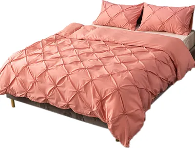 Obrázok produktu pre Posteľná bielizeň 200x200cm polyesterové vlákno 3 kusy - bledofialová súprava obliečok na prikrývku, mäkká nadýchaná obliečka na prikrývku so zipsom a 2 x 50x75cm obliečka na vankúš
