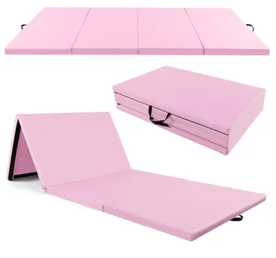 Productafbeelding van Opvouwbare Fitnessmat - Gymnastiekmat - Yogamat - Trainingsmat - Tumblingmat - 300x117x5 cm - Kunstlederhoes