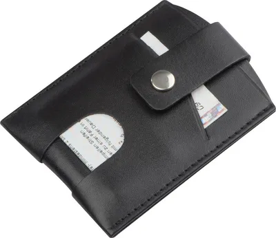 Produktbild von RFID Kreditkartenetui / aus echtem Leder / Farbe: schwarz